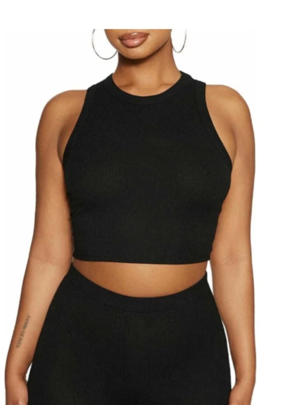 Naked Wardrobe Ribbed Crop Top XL NWT